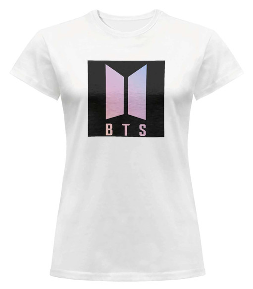 Bluzka damska z naszywką BTS LOGO