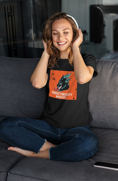 Bluzka damska z naszywką Naughty