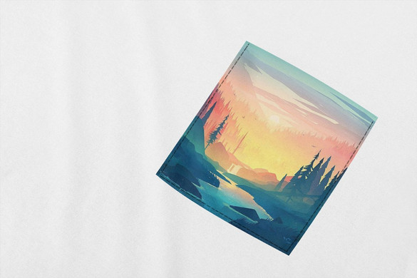 Koszulka z kieszonką KRAJOBRAZ LANDSCAPE