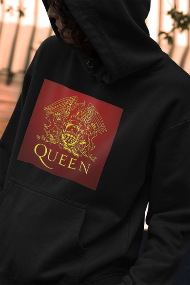 Bluza z naszywką Queen logo red