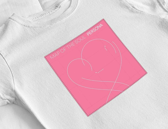 Bluzka damska z naszywką BTS Map of the Soul