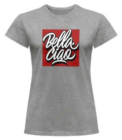 Bluzka damska z naszywką Dom z papieru b-ciao