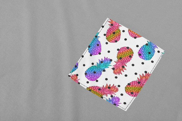 Koszulka z kieszonką ANANASY 4