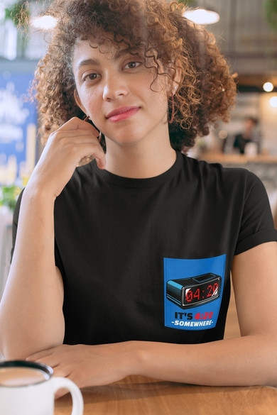 Koszulka z kieszonką IT'S 4:20 SOMEWHERE