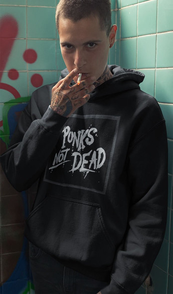 Bluza z naszywką Punks Not Dead 02