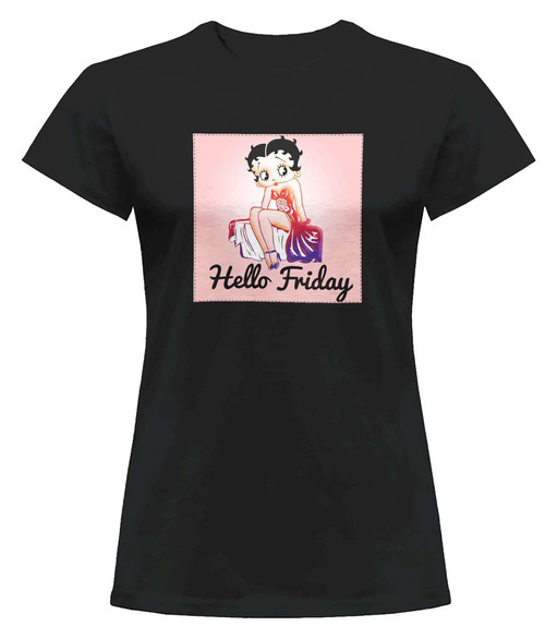 Bluzka damska z naszywką Hello Friday