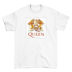 Koszulka z naszywką Queen logo white