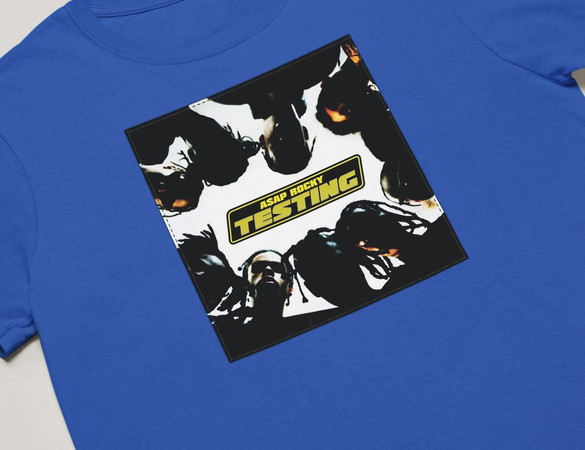 Koszulka z naszywką Asap Rocky Testing