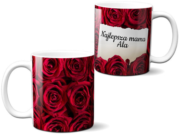 Kubek na Dzień Matki dla Mamy DODAJ NAPIS!