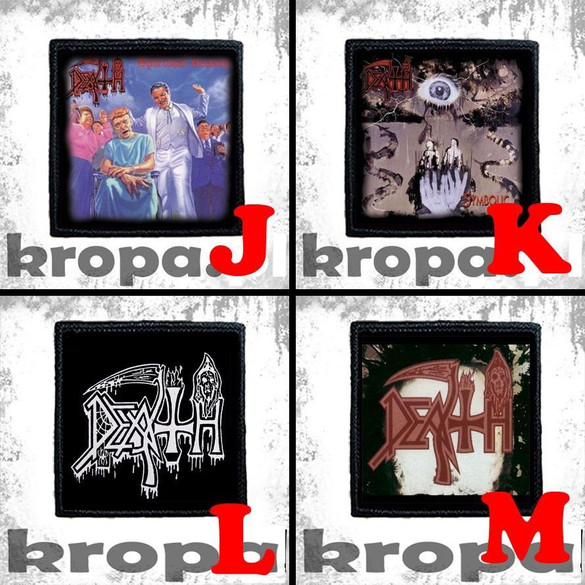 Naszywka DEATH 8 X 8 cm Dużo Wzorów!