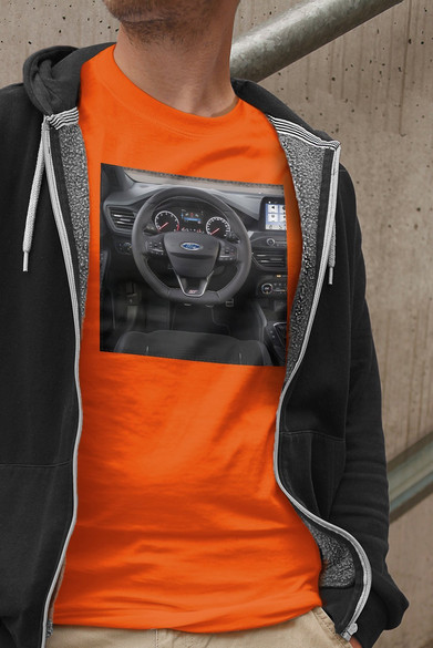 Koszulka z naszywką Ford kierownica