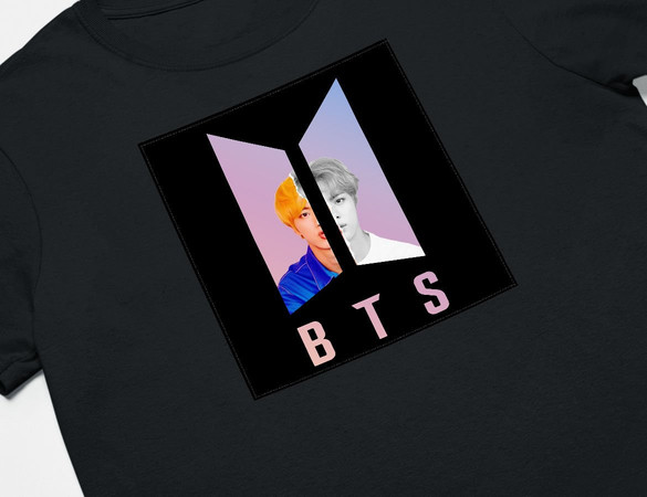 Koszulka z naszywką BTS JIN