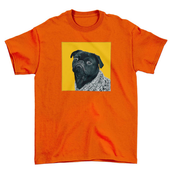 Koszulka z naszywką Pug