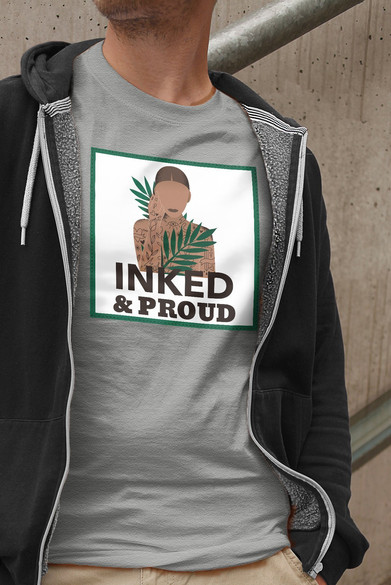 Koszulka z naszywką Inked&Proud