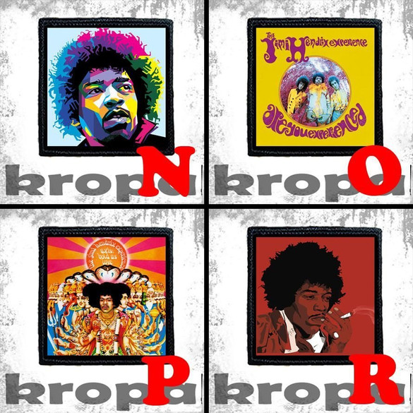 Naszywka JIMI HENDRIX 10 x 10 cm Dużo Wzorów!