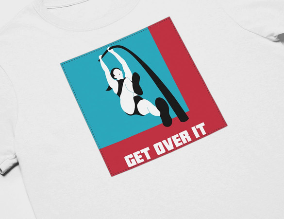 Koszulka z naszywką Get over it