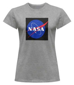 Bluzka damska z naszywką NASA logo