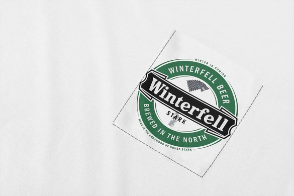 Koszulka z kieszonką WINTERFELL BEER