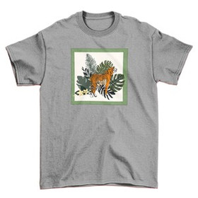 Koszulka z naszywką Tiger/Nature