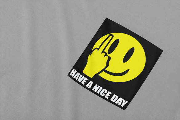 Koszulka z kieszonką Have a nice day