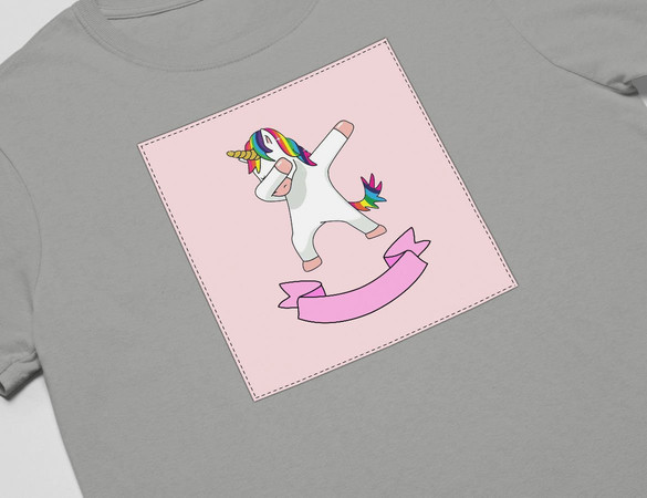 Koszulka z naszywką Unicorne 05