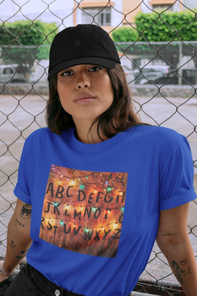 Koszulka z naszywką Stranger Things ABC