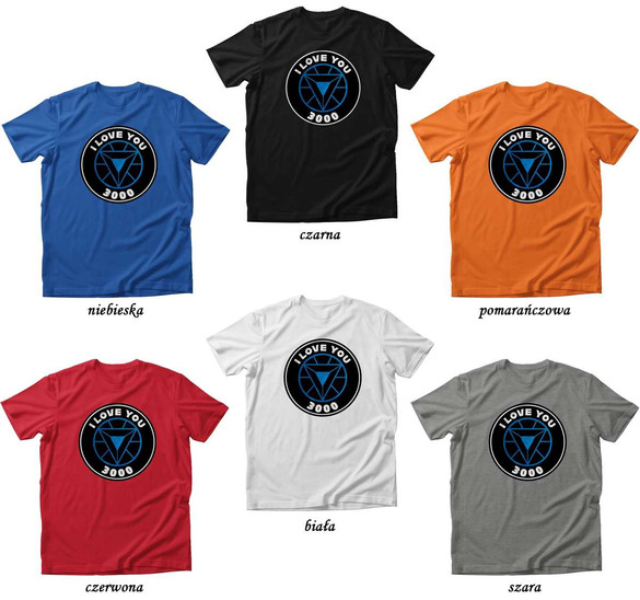 Koszulka na Walentynki I love You 3000