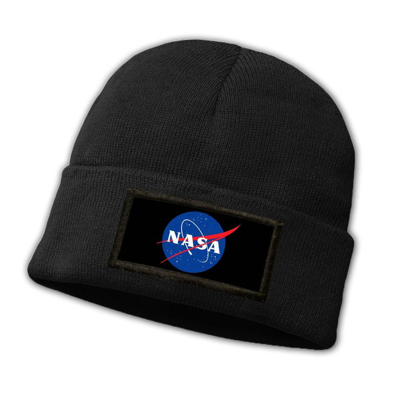 Czapka zimowa z naszywką NASA