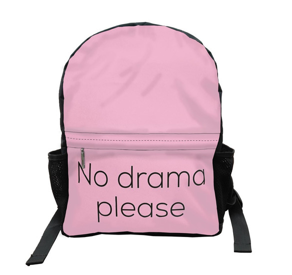Plecak Szkolny NO DRAMA PLEASE Dodaj napis!