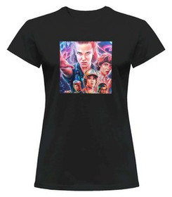 Bluzka damska z naszywką Stranger Things squad 1