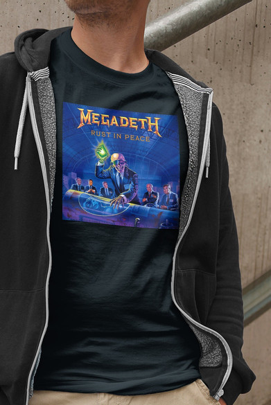 Koszulka z naszywką Megadeth Rust in...