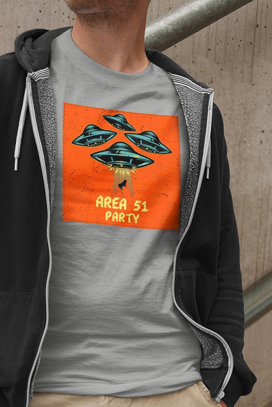 Koszulka z naszywką Area 51 Party