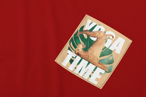 Koszulka z kieszonką YOGA DOG 03