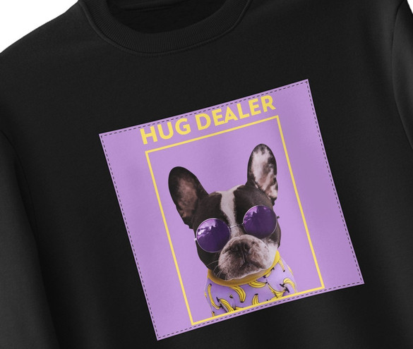 Bluza z naszywką Hug dealer