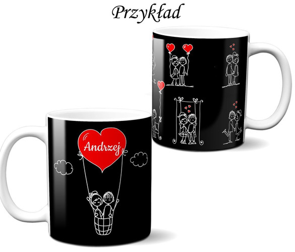 Kubek na Walentynki DODAJ NAPIS!