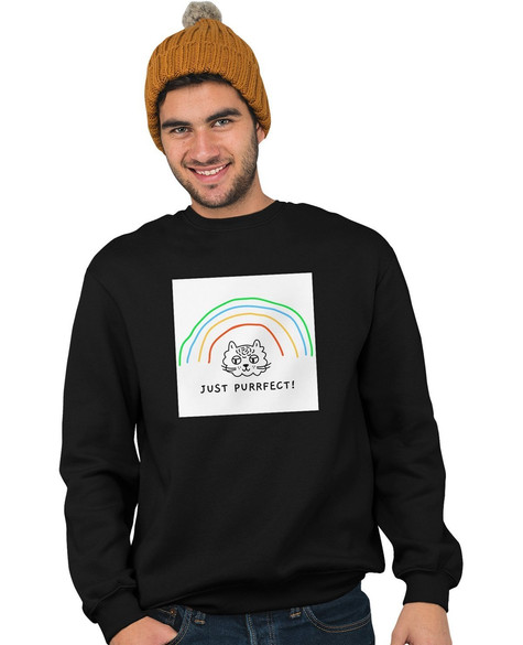 Bluza z naszywką Just purrfect!