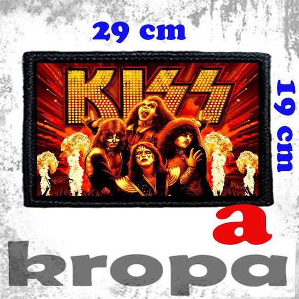 Naszywka duża na ubranie KISS