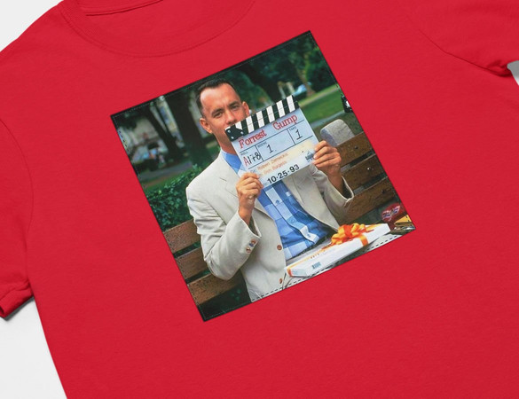 Koszulka z naszywką Forrest G. first scene