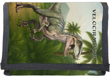 Portfel Dinozaury Velociraptor + imię dziecka