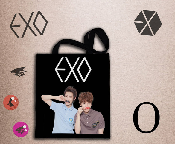 Torba na ramię EXO #k-pop FULLPRINT z Polski WZORY