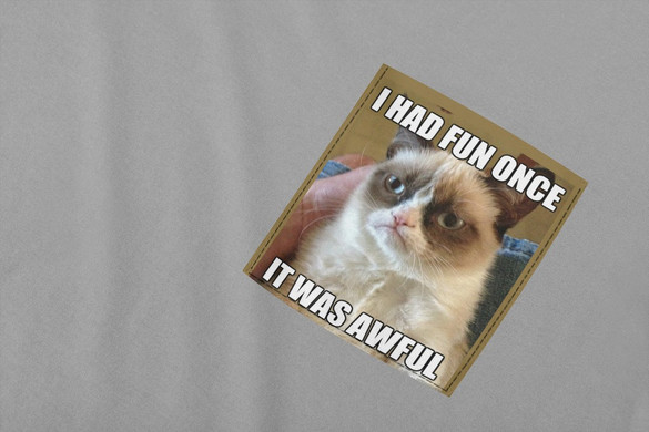 Koszulka z kieszonką I HAD FUN ONCE