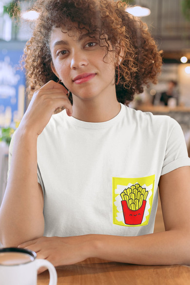 Koszulka z kieszonką FRIES TIME