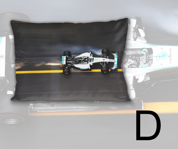 Poduszka F1 FORMUŁA 1 60x40cm WZORY