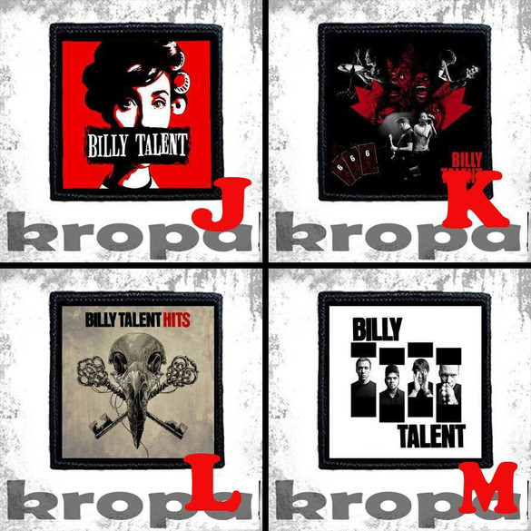 Naszywka BILLY TALENT 8 X 8 cm Dużo Wzorów!