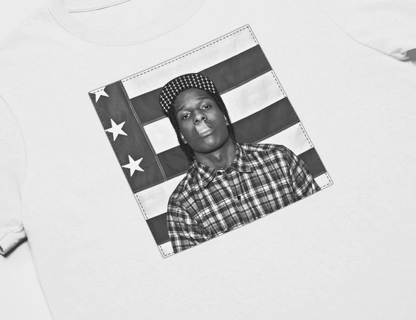 Koszulka z naszywką Asap Rocky Live.Love.