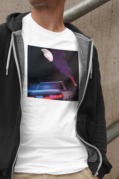 Koszulka z naszywką Mercedes at night