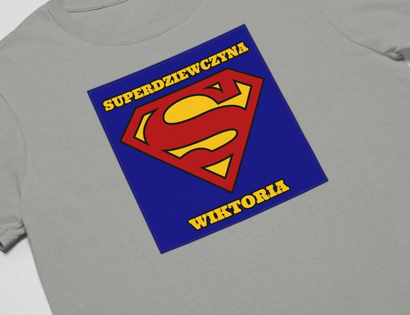 Koszulka z naszywką na Walentynki TWÓJ NAPIS