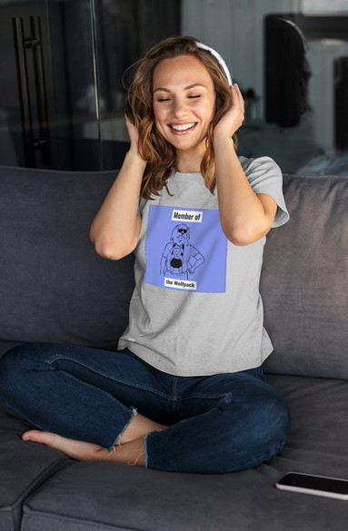 Bluzka damska z naszywką Member of the Wolfpack