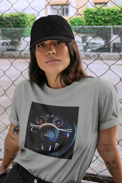 Koszulka z naszywką Audi 01