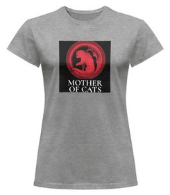 Bluzka damska z naszywką Mother of cats